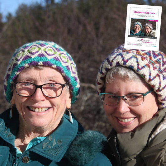 New pattern: Starburst DK Hat