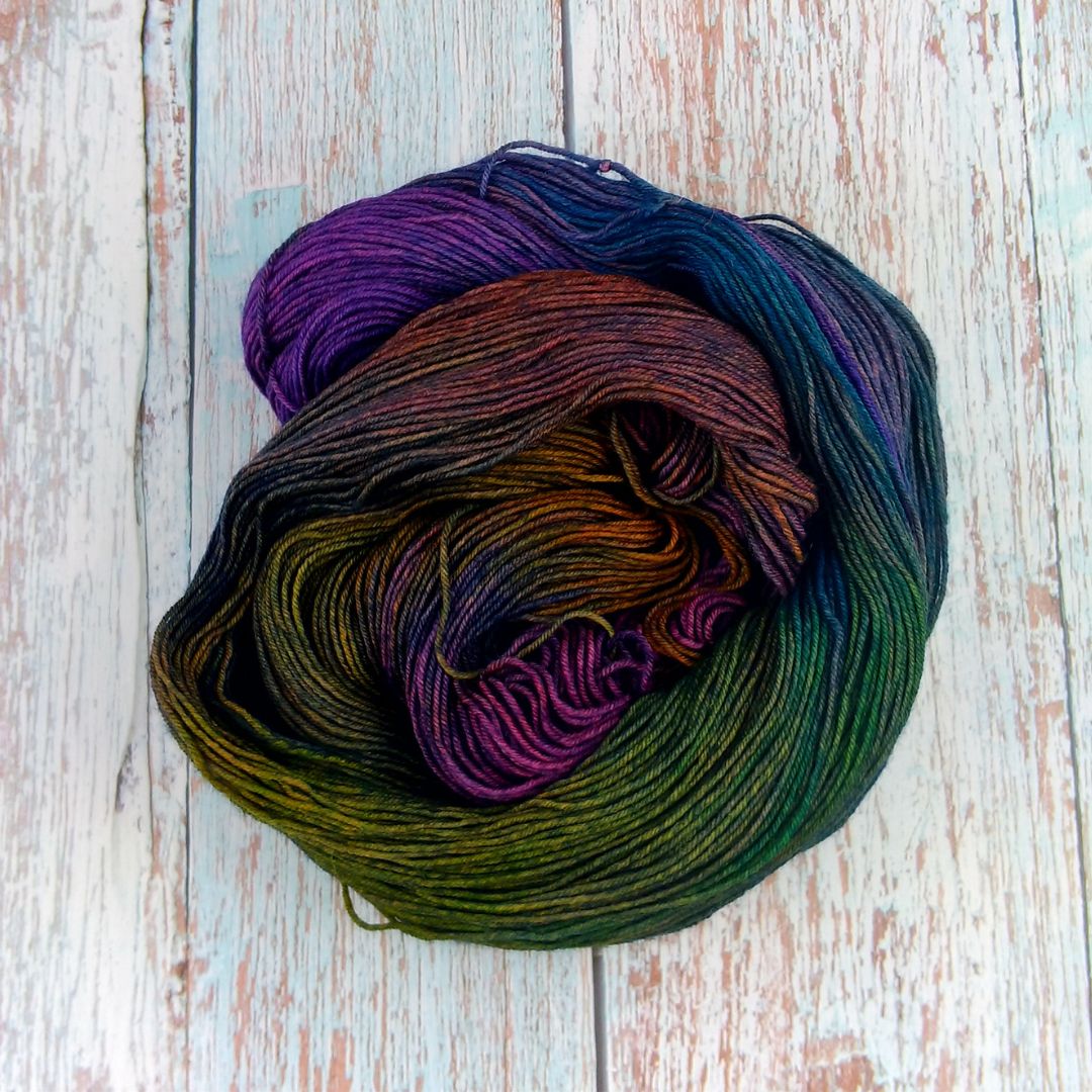 Oil Spill - Chickadee Fingering/Sock - Merino/Nylon - Ready to ship