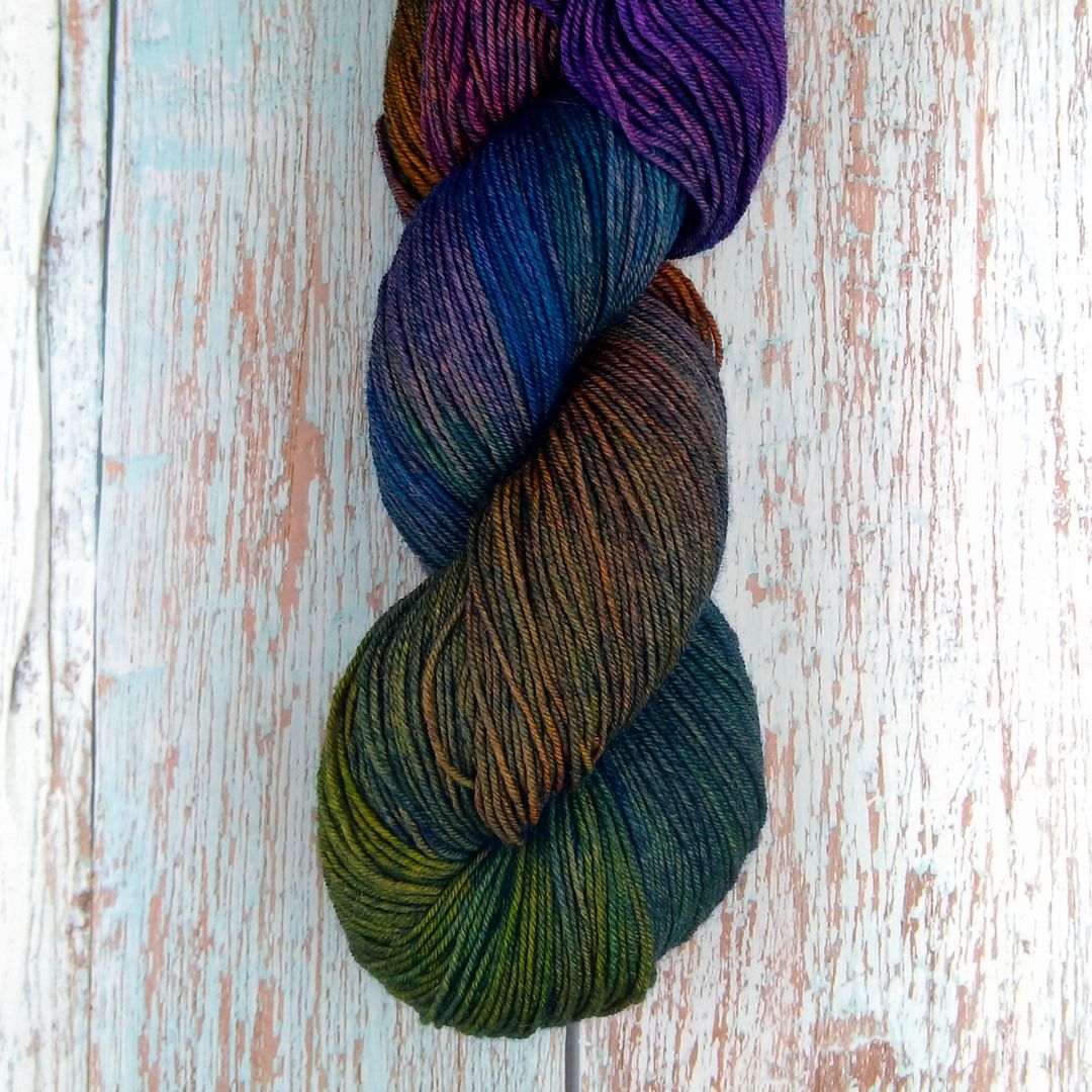 Oil Spill - Chickadee Fingering/Sock - Merino/Nylon - Ready to ship