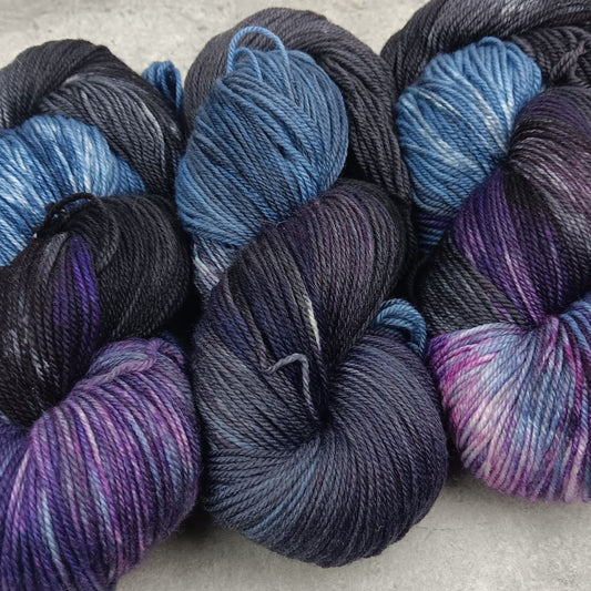 Dancing At Midnight - Black Tit Fingering/Sock - 80/20 Merino Nylon