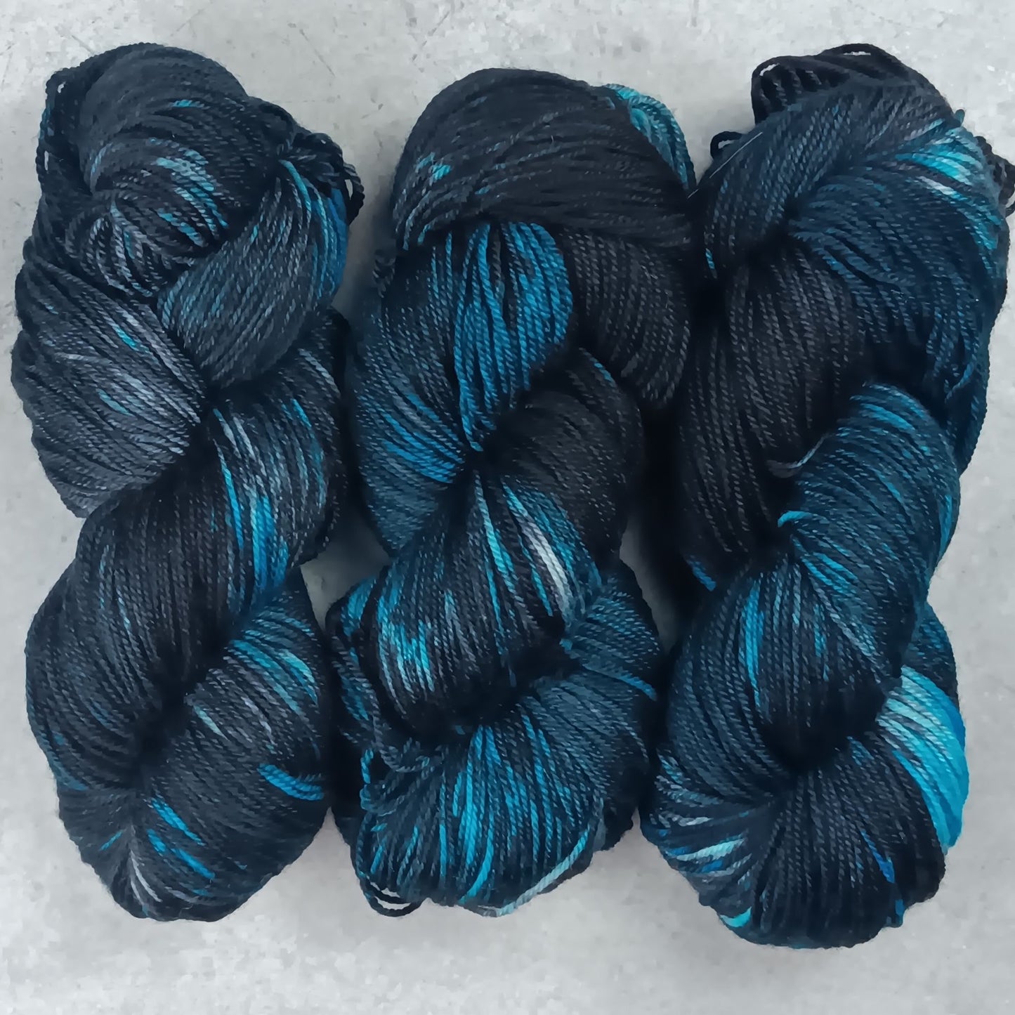 Goth in the Caribbean - Black Tit Fingering/Sock - 80/20 Merino Nylon