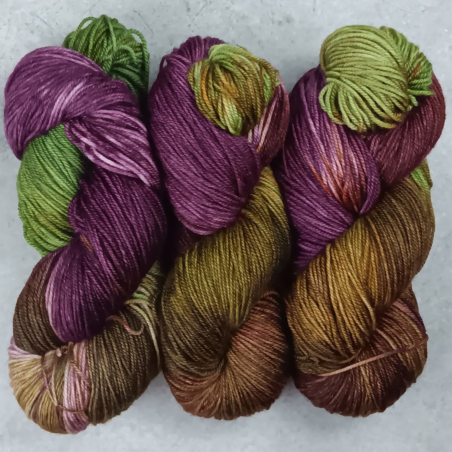 I tried eggplant - Black Tit Fingering/Sock - 80/20 Merino Nylon