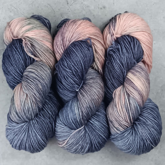 I don't like Spring Forward - Black Tit Fingering/Sock - 80/20 Merino Nylon