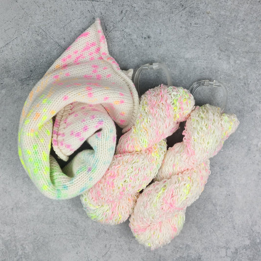 Jelly Beans in the Snow - Gradient Sock Set - Black Tit Fingering/Sock - 80/20 Merino Nylon