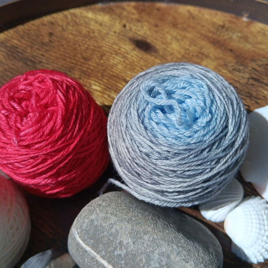 Peggy's Cove Lighthouse - Smallish Feet Set - Blue Tit Fingering/Sock - 75/25 Merino Nylon