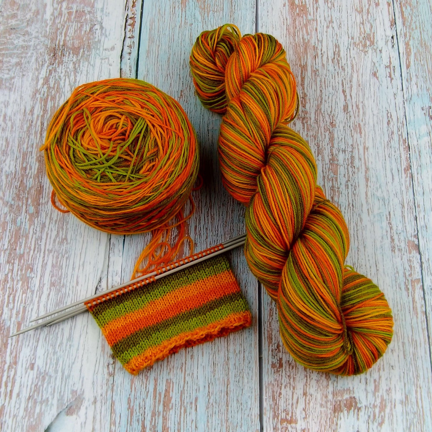 I don't want Summer to end - Chickadee Fingering/Sock - Ready to ship