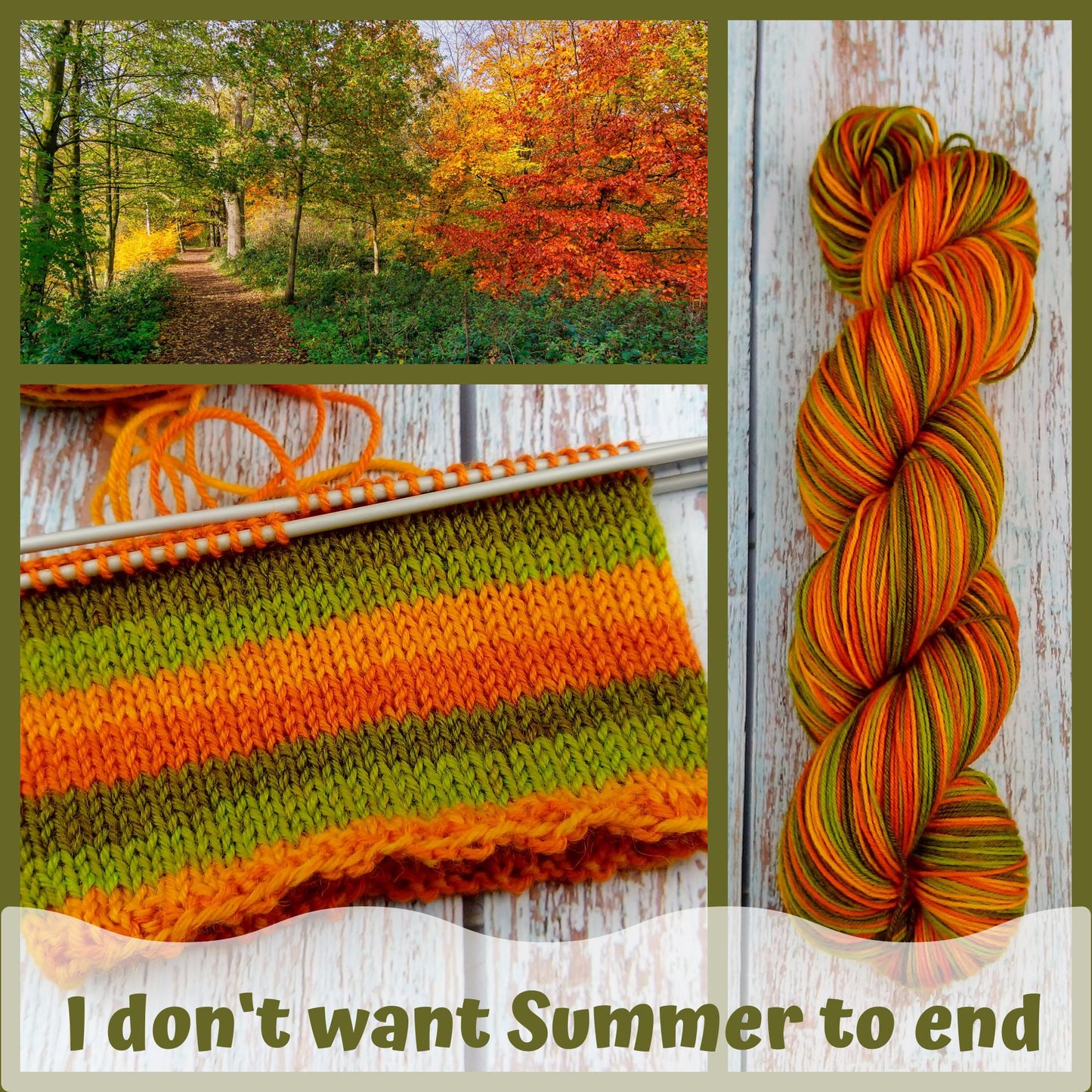 I don't want Summer to end - Chickadee Fingering/Sock - Ready to ship