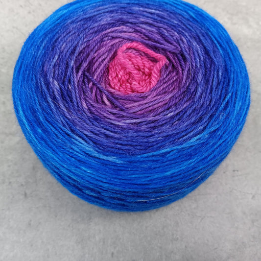 Violet Frequency - Shawl Size - 200 grams - Mongolian Lark Fingering - 70/20/10 Merino Yak Silk