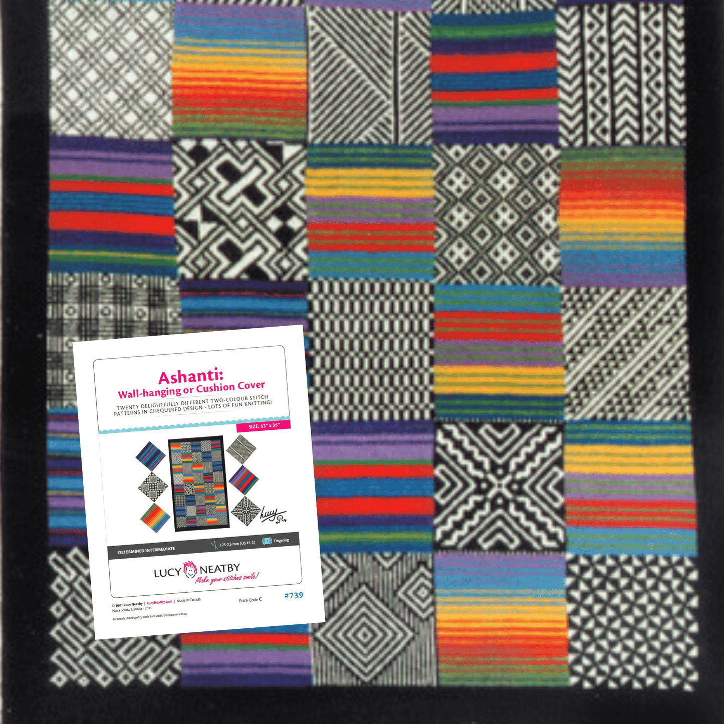 Tenture murale et housses de coussin Ashanti par Lucy Neatby - Modèle numérique