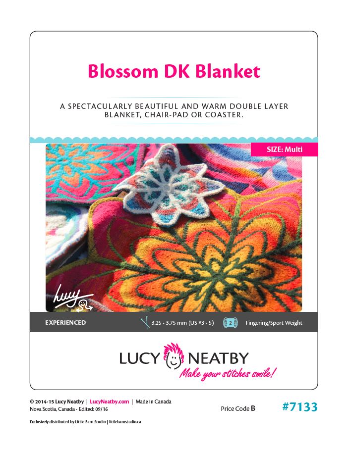 Blossom DK Blanket by Lucy Neatby - Digital Pattern