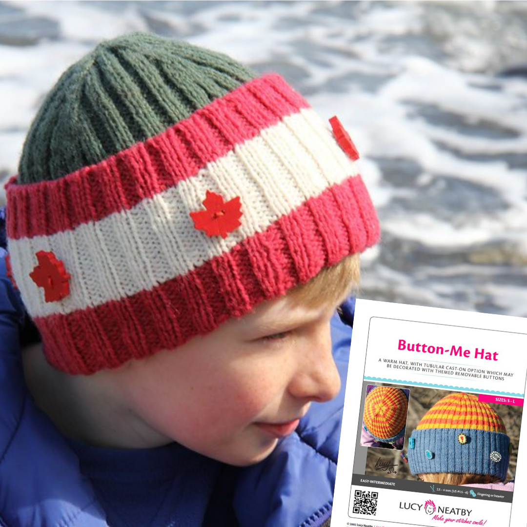 Button-Me Hat by Lucy Neatby | Digital Pattern