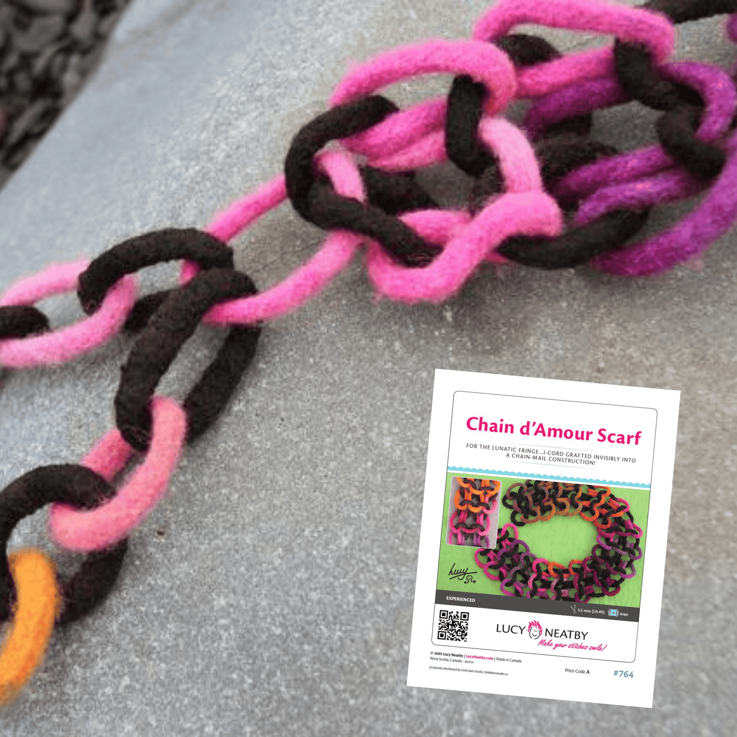 Chain d'Amour Scarf by Lucy Neatby - Digital Pattern