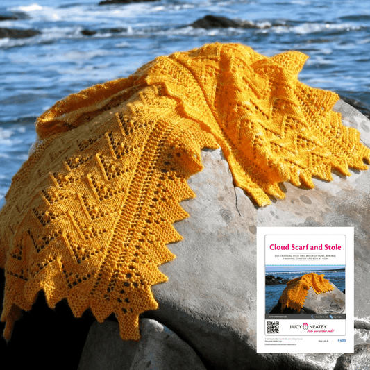 Cloud Scarf and Stole by Lucy Neatby - Digital Pattern