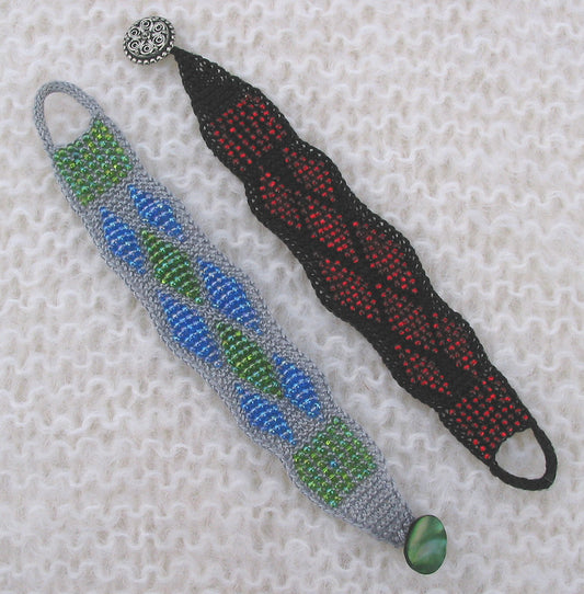 Bracelet en perles à motif de diamants par Lucy Neatby - Modèle numérique