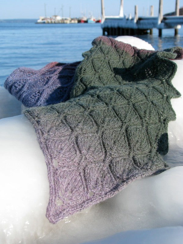 Falling Leaves Scarf by Lucy Neatby - Digital Pattern