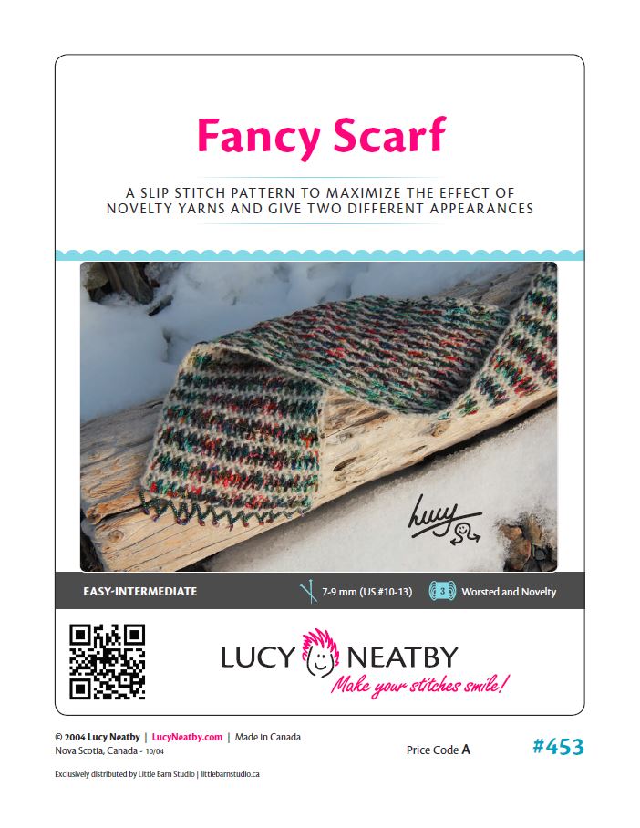 A Little of What You Fancy Scarf by Lucy Neatby - Digital Pattern