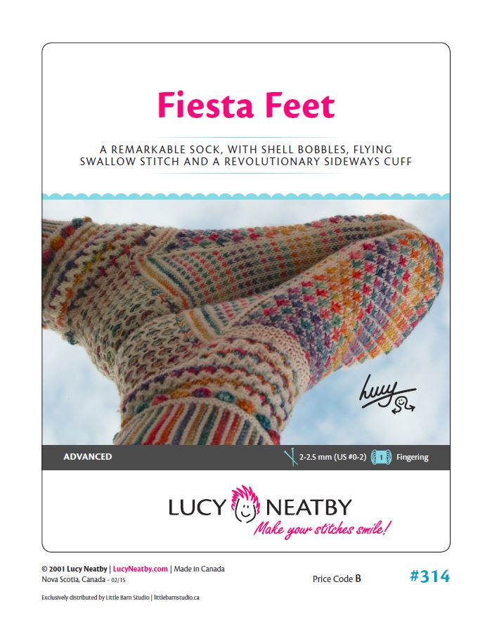 Fiesta Feet by Lucy Neatby | Digital Pattern