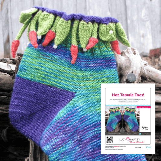 Hot Tamales Toes by Lucy Neatby | Digital Pattern