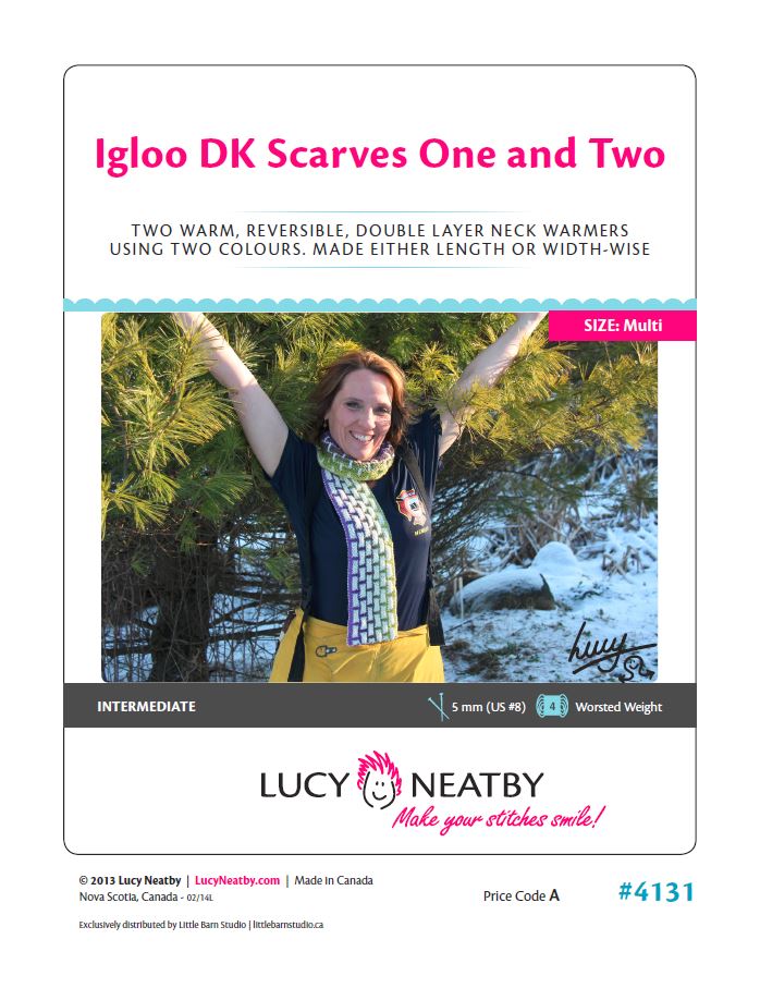 Igloo DK Scarves by Lucy Neatby - Digital Patterns