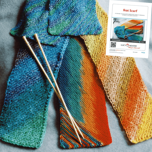 Foulard porte-jarretelles Ikat par Lucy Neatby - Modèle numérique