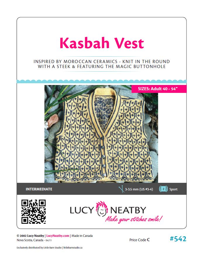 Kasbah Vest by Lucy Neatby - Digital Pattern