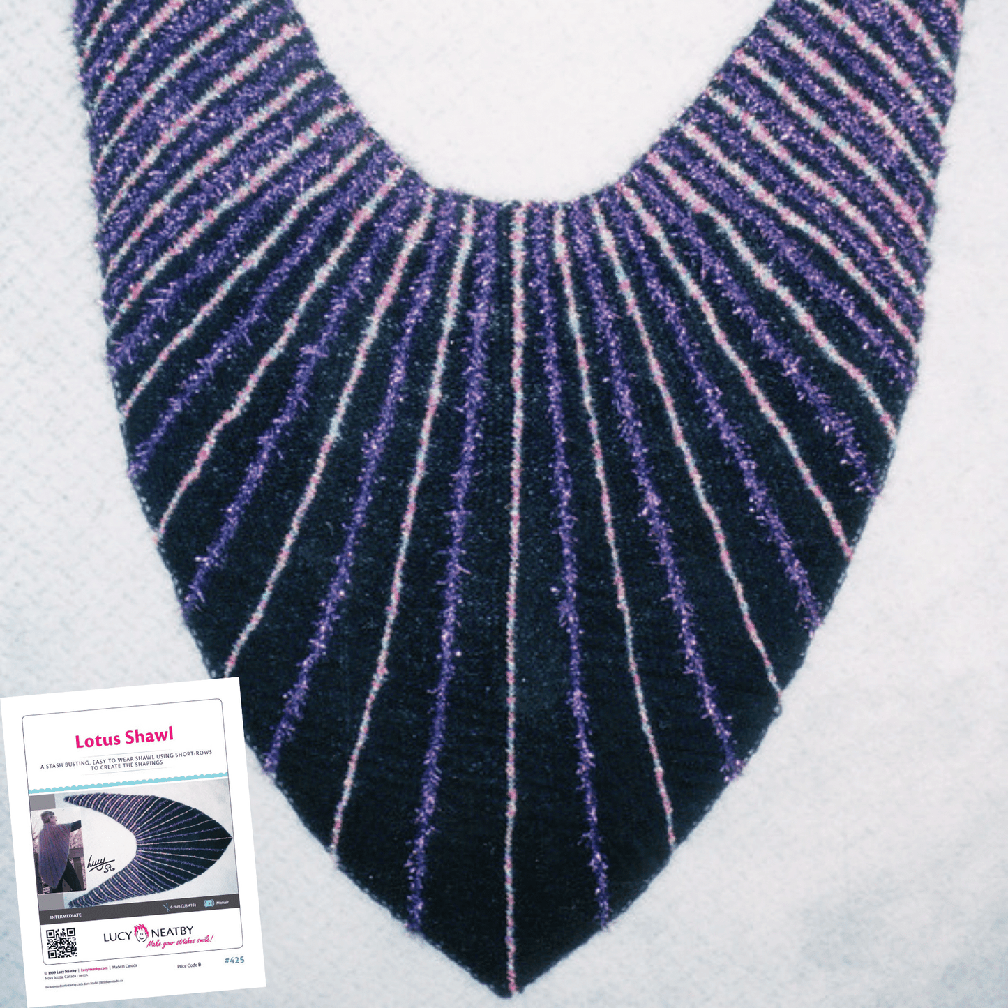 Lotus Shawl by Lucy Neatby - Digital Pattern