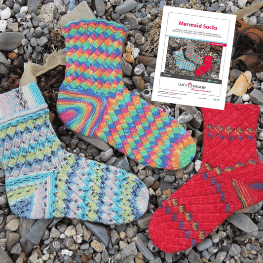 Mermaid Socks by Lucy Neatby | Digital Pattern