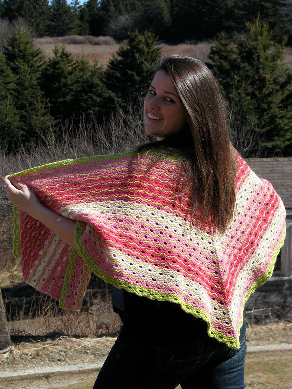 Mille Feuille Shawl and Scarf by Lucy Neatby - Digital Pattern