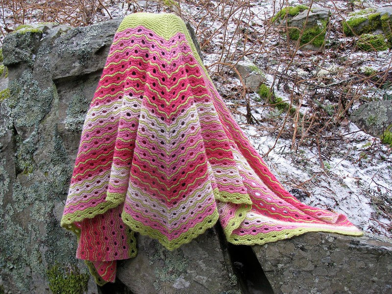Mille Feuille Shawl and Scarf by Lucy Neatby - Digital Pattern