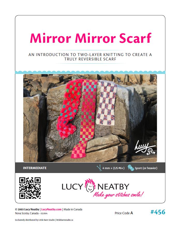 Mirror Mirror Scarf by Lucy Neatby - Digital Pattern