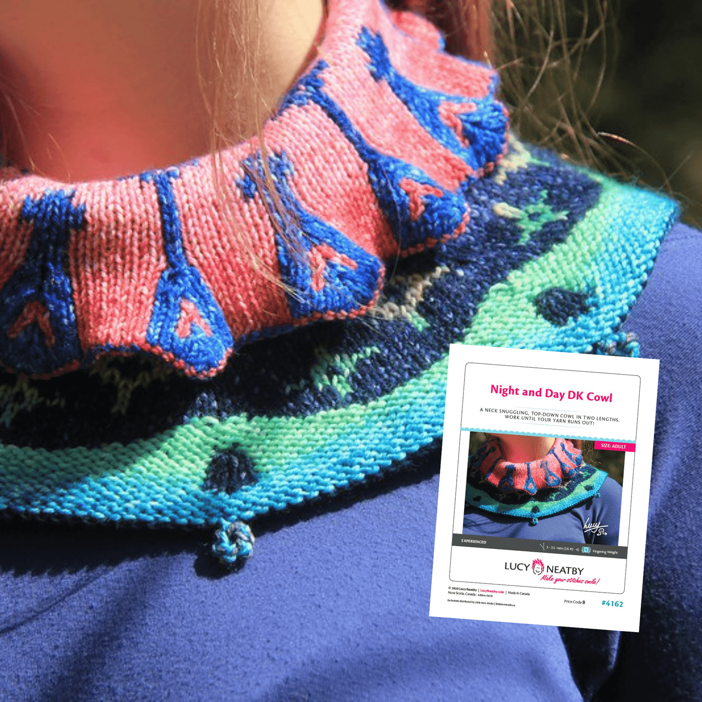 Night and Day Cowl by Lucy Neatby - Digital Pattern