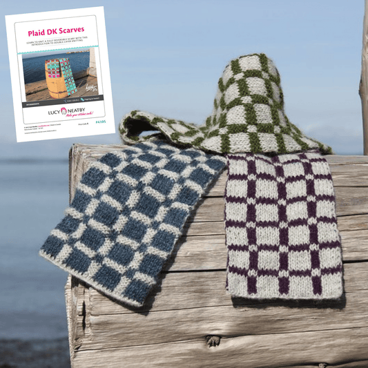 Plaid DK Scarves by Lucy Neatby - Digital Pattern