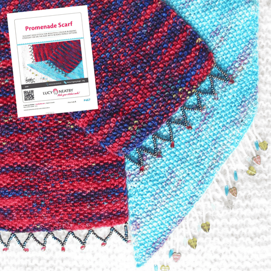 Promenade Scarf by Lucy Neatby - Digital Pattern