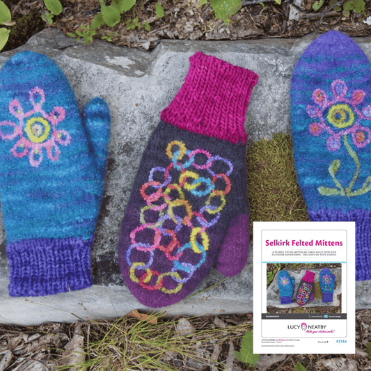 Selkirk Felted Mittens by Lucy Neatby | Digital Pattern