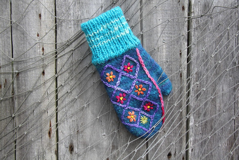 Selkirk Felted Mittens by Lucy Neatby | Digital Pattern