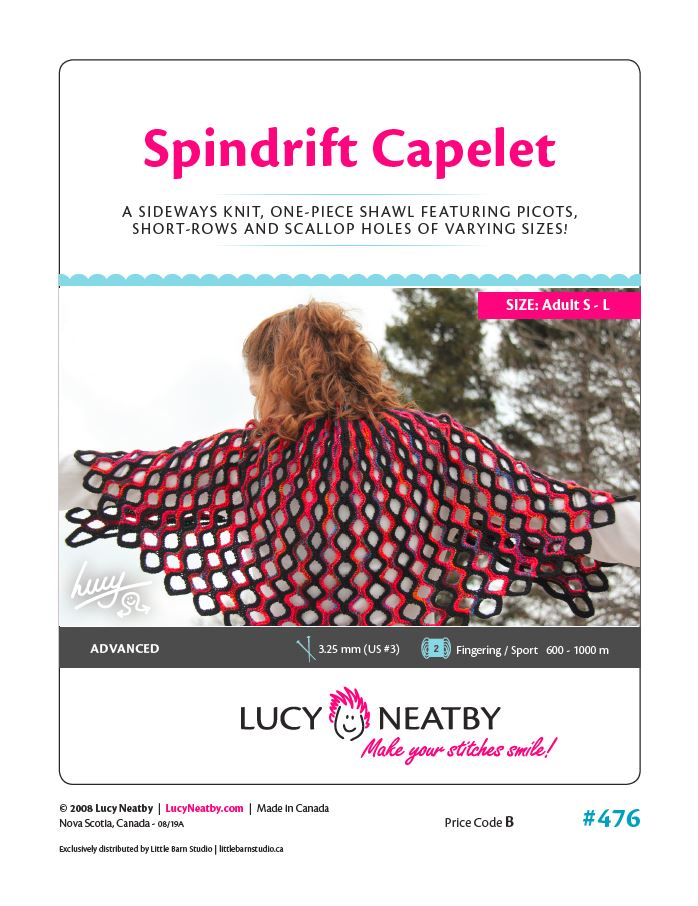 Spindrift Capelet by Lucy Neatby - Digital Pattern