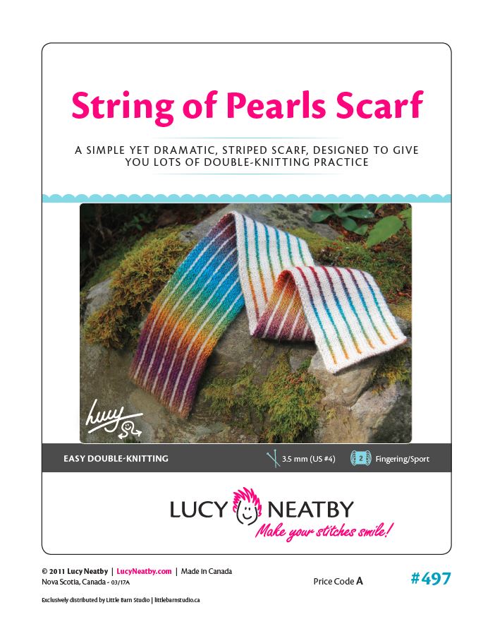 String of Pearls Scarf by Lucy Neatby - Digital Pattern