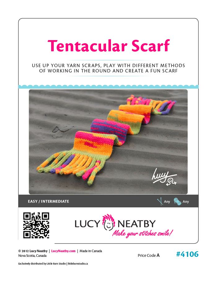 Tentacular Scarf by Lucy Neatby - Digital Pattern