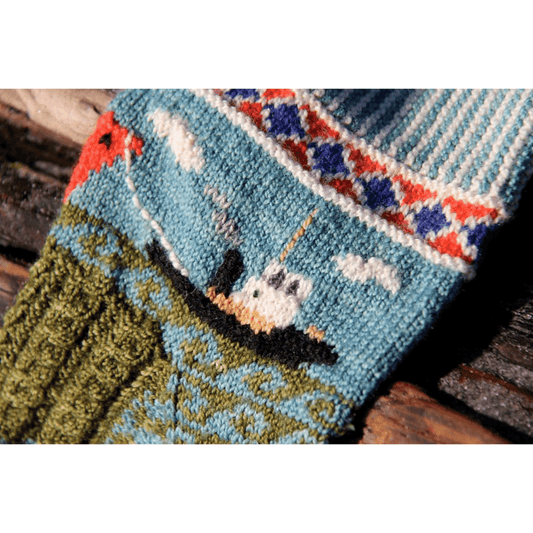 Chaussettes Tug Boat par Lucy Neatby | Patron numérique