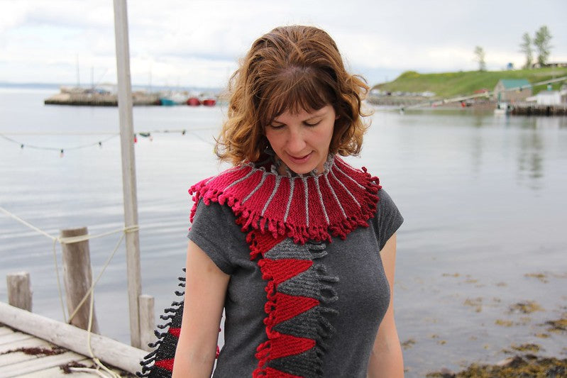 Zen Mountain Scarf by Lucy Neatby - Digital Pattern
