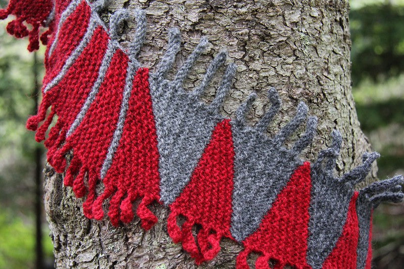 Zen Mountain Scarf by Lucy Neatby - Digital Pattern