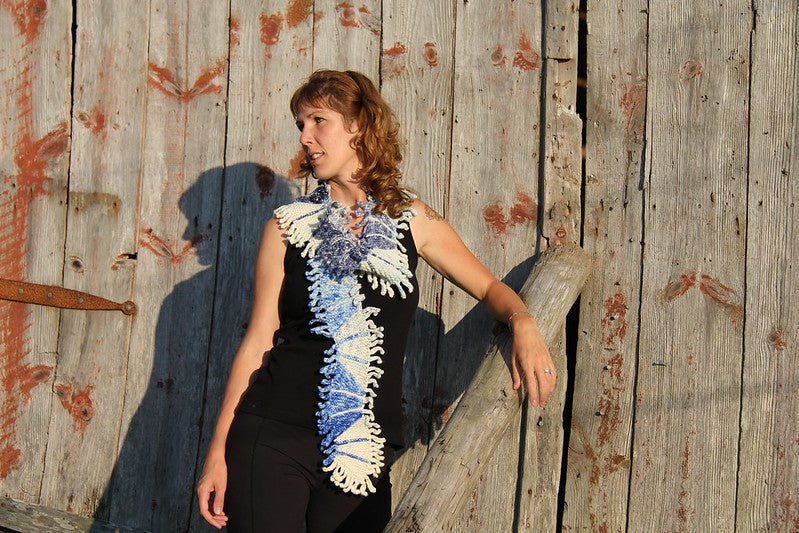 Zen Mountain Scarf by Lucy Neatby - Digital Pattern