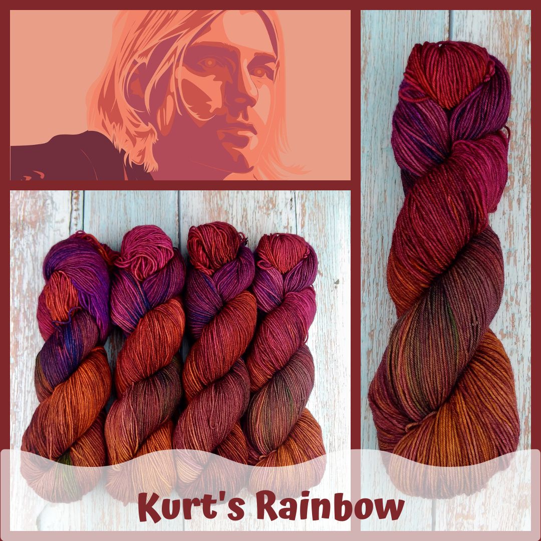 Kurt's Rainbow - Chickadee Fingering/Sock - Merino/Nylon - Ready to ship