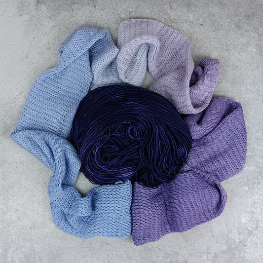 Lavender & Forget-Me-Not - DK Gradient Kit - Stellar's Jay MCN Fingering