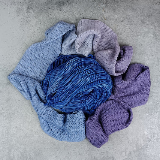 Lavender & Forget-Me-Not - DK Gradient Kit - Stellar's Jay MCN Fingering