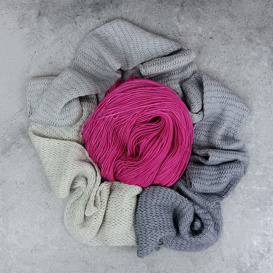 Good Silver & Christmas Cactus - DK Gradient Kit - Stellar's Jay MCN Fingering