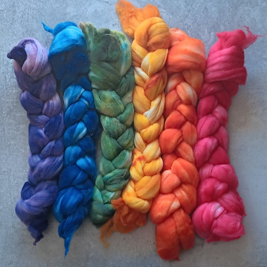 Big Rainbow - 300 grams 10.5 oz - SW Merino Top - 22 micron