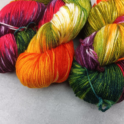 Autumn But Not In The Prairies - Black Tit Fingering/Sock - 80/20 Merino Nylon