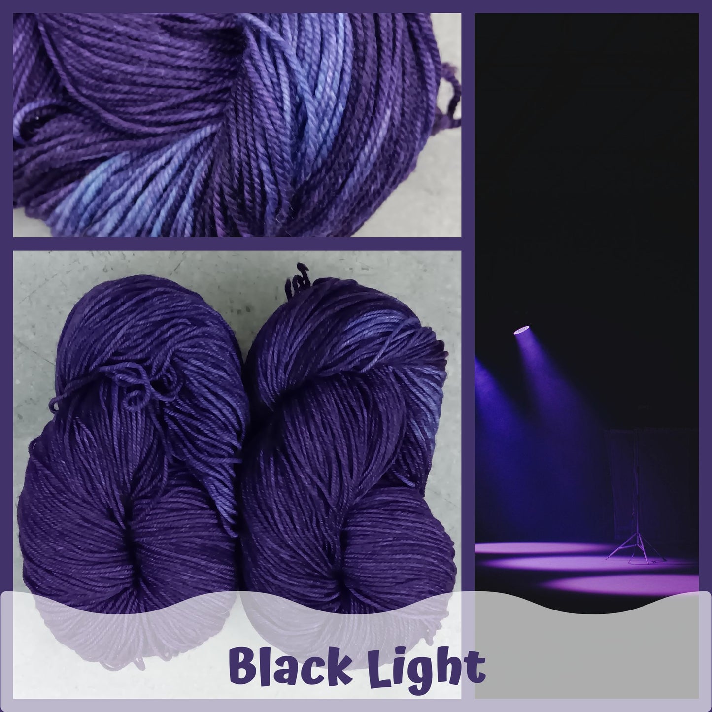 Black Light - Black Tit Fingering/Sock - 80/20 Merino Nylon