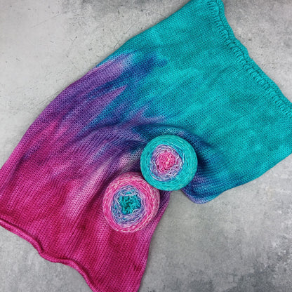 My Unicorn's Hat - Gradient Sock Set - Black Tit Fingering/Sock - 80/20 Merino Nylon
